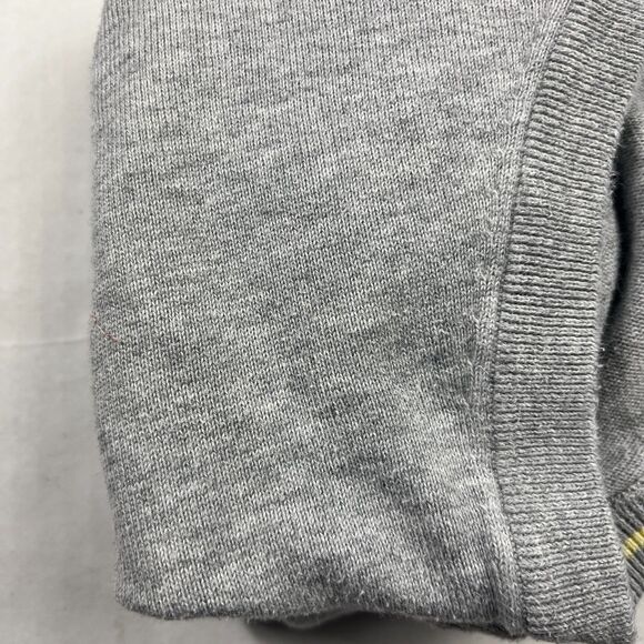 Brooks Brothers Mens Cotton V-Neck Sweater Gray Classic Comfort Work Casual M - Picture 10 of 11